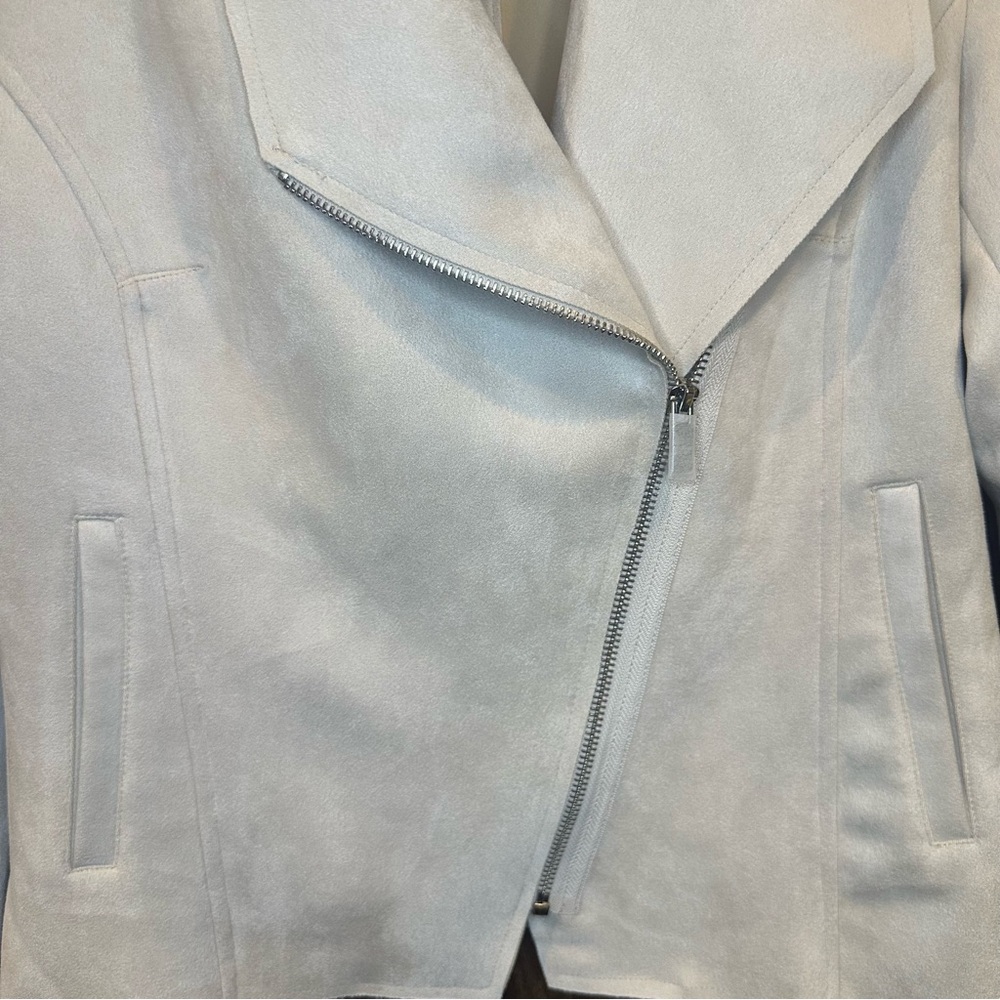 Philosophy Women's Light Stone Faux Leather Jacket - Picture 4 of 6